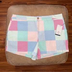 NWT Vineyard Vines For Target Patchwork Whale Print Shorts - Size 14